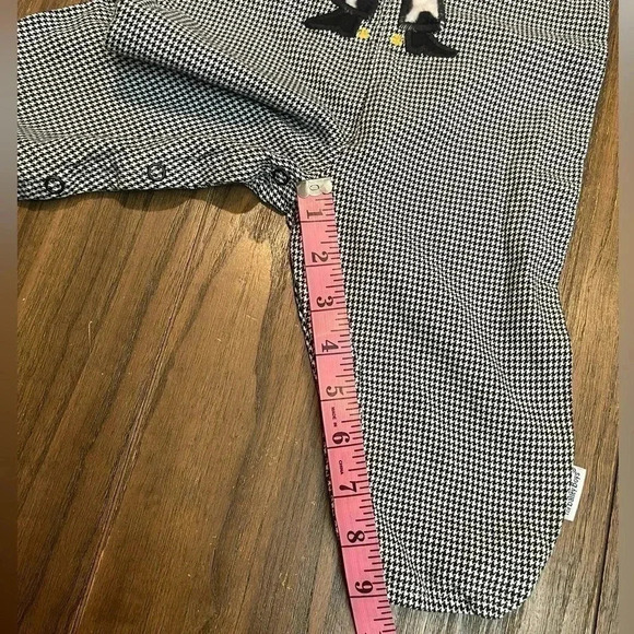 The Bailey Boys Cowboy White Black One Piece  Vintage Baby Boys Pants size 12M - Picture 14 of 17